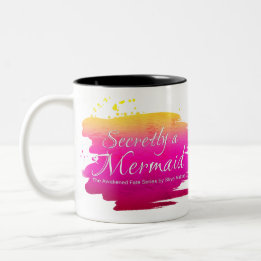 Geheim eine Meerjungfrau - Kaffee-Tasse Zweifarbige Tasse
