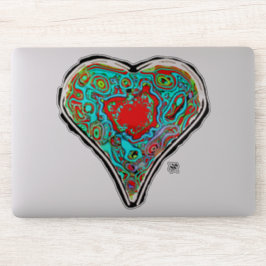 Geheimanatomie eines roten Herzens v1 Aufkleber