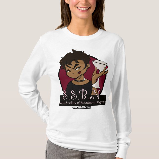 Geheimbund der bürgerlichen Schwarze-Damen T-Shirt (Vorderseite)