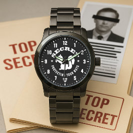 Geheime Eichhörnchen "Ihre Nüsse schützen" Patch S Armbanduhr