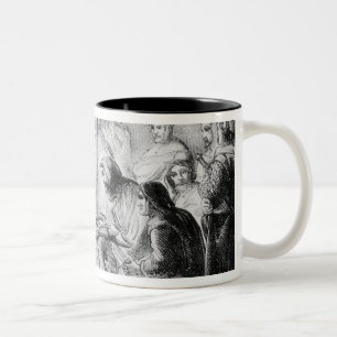 Geheime Studie von Wycliffes Bibel Zweifarbige Tasse