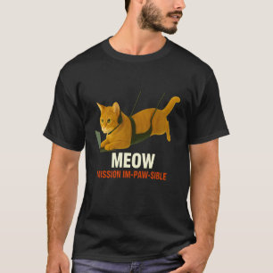 Geheimer Agent Katzen auf Mission Lustige Spionage T-Shirt