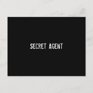 Geheimer Agent Postkarte
