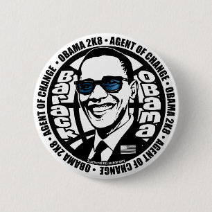 Geheimer Agentobama-Knopf Button