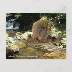 Geheimer Eingang nach Fairyland /magischer Garten  Postkarte