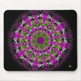 Geheimer Garten (buntes abstraktes Muster) Mousepad