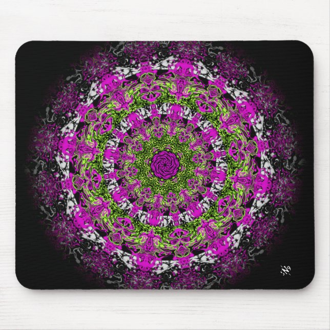 Geheimer Garten (buntes abstraktes Muster) Mousepad (Vorne)