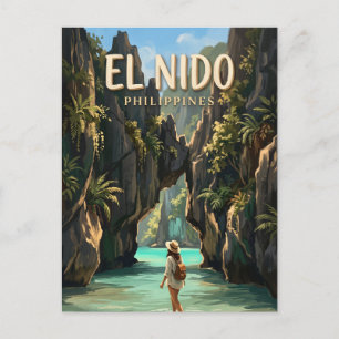 Geheimer Lagune, El Nido Philippinen Postkarte