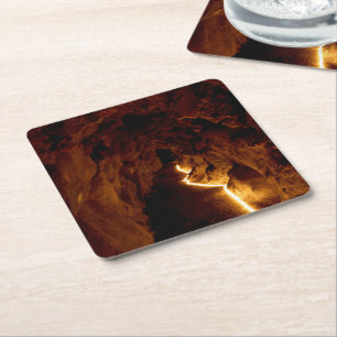 geheimer Tunnel Rechteckiger Pappuntersetzer