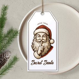 Geheimer Weihnachtsmann Geschenkanhänger