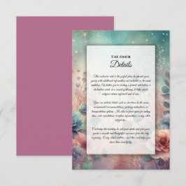 Geheimgarten im Abend Glühen Begleitkarte