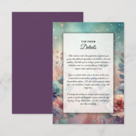 Geheimgarten im Abend Glühen Begleitkarte