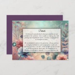 Geheimgarten im Abend Glühen Begleitkarte