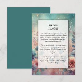 Geheimgarten im Abend Glühen Begleitkarte