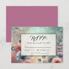 Geheimgarten im Abend Glühen RSVP Karte