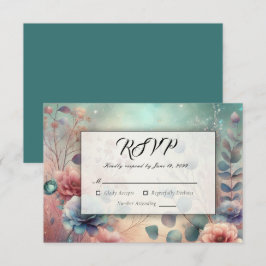 Geheimgarten im Abend Glühen RSVP Karte