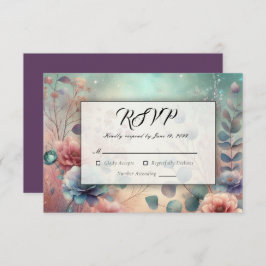 Geheimgarten im Abend Glühen RSVP Karte