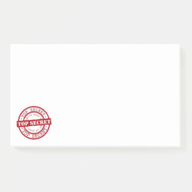 Geheimhaltung Post-it Klebezettel (Vorderseite)