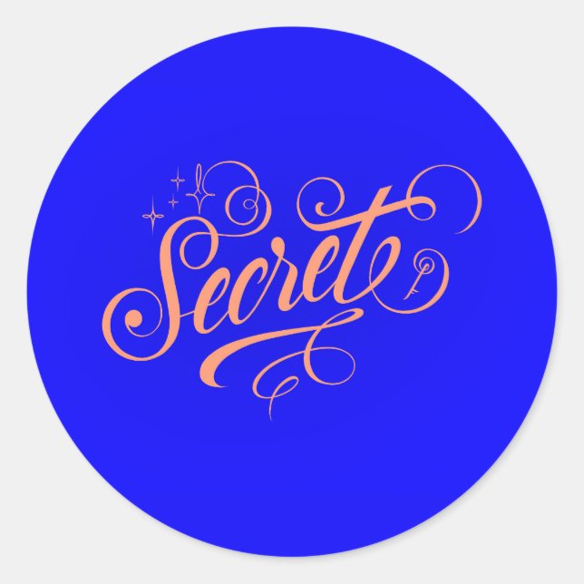 Geheimhaltung Runder Aufkleber (Vorderseite)