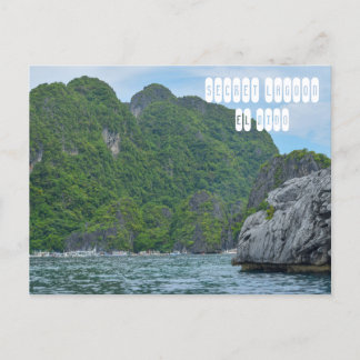 GeheimLagune in El Nido Palawan Postkarte