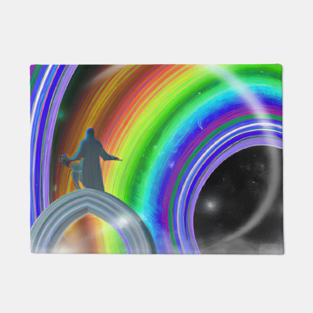 Geheimnis beim überdimensionalen Stargate Fußmatte (Vorderseite)