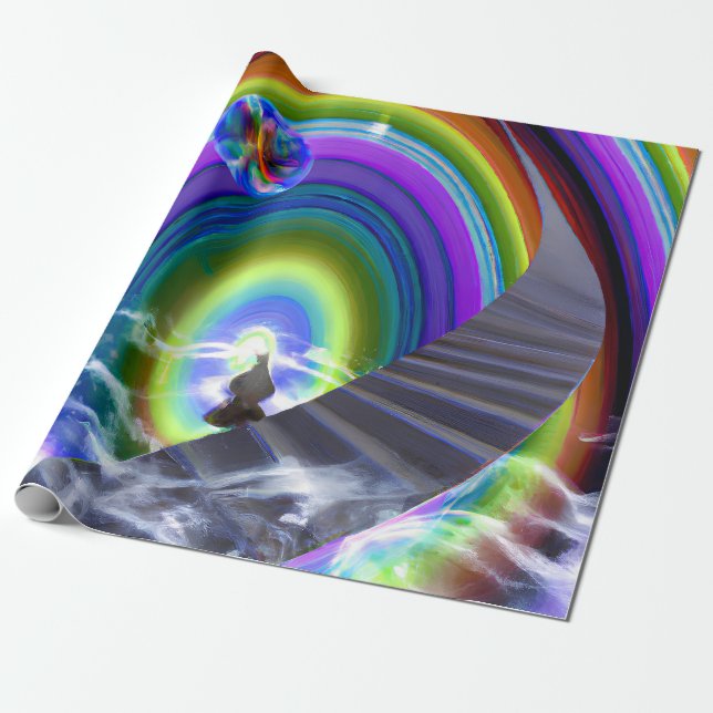 Geheimnis beim überdimensionalen Stargate Geschenkpapier (Ungerollt)