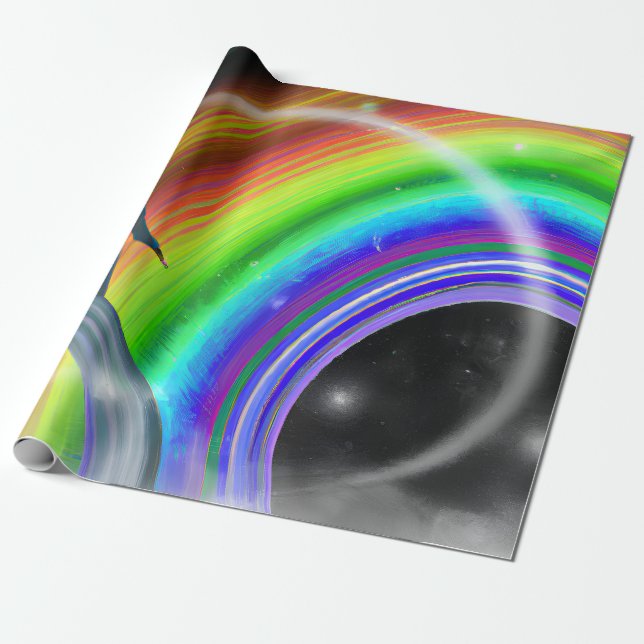 Geheimnis beim überdimensionalen Stargate Geschenkpapier (Ungerollt)