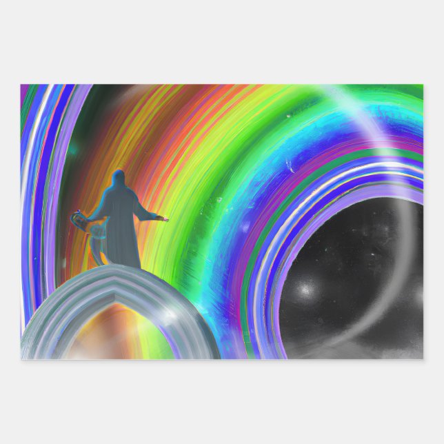 Geheimnis beim überdimensionalen Stargate Geschenkpapier Set (Vorderseite)