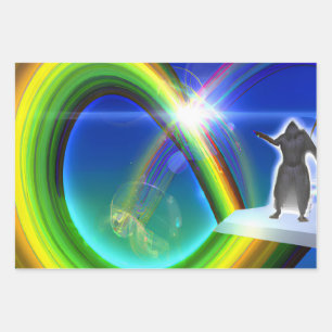 Geheimnis beim überdimensionalen Stargate Geschenkpapier Set