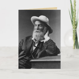 "Geheimnis der besten Person" Walt Whitman-Zitat Karte