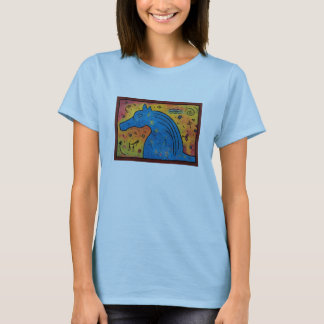 Geheimnis des blauen PferdeShirts T-Shirt