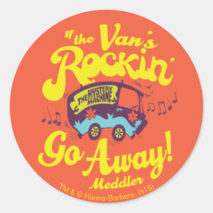 Geheimnis-Maschine "wenn die des Vans Rockin'… " Runder Aufkleber