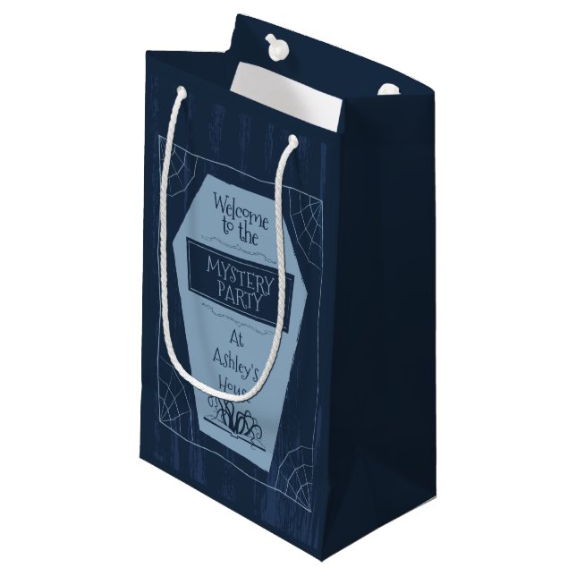 Geheimnis-Party - Geschenk-Tasche Kleine Geschenktüte (Vorderseite Schrägansicht)