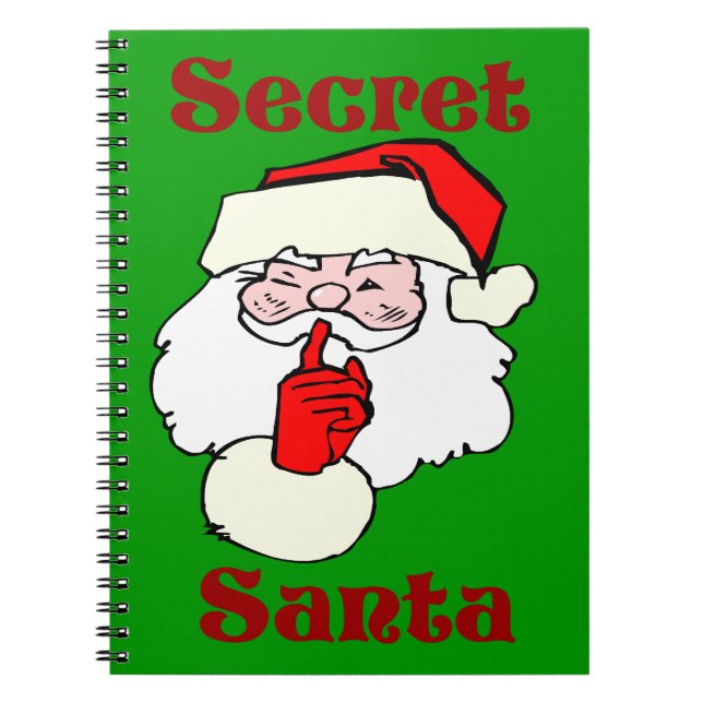Geheimnis Weihnachten Grün Notizblock (Vorderseite)