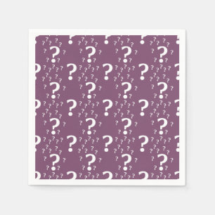 GeheimnisFragezeichen-Rätselpuzzlespielmalvenfarb Serviette