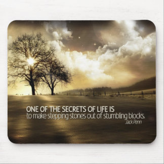 Geheimnisse des Lebens motivierend Mousepad