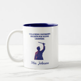 Geheimnisse des Universums entschlüsseln Junge Ler Zweifarbige Tasse