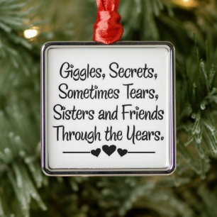 **GEHEIMNISSE GEMEINSAM** SISTER ORMANENT ORNAMENT AUS METALL