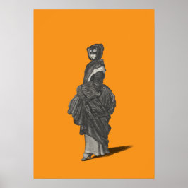 Geheimnisvolle maskierte Frau von Wenceslaus Holla Poster