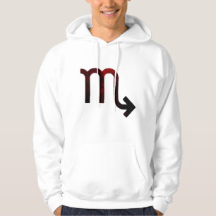 Geheimnisvolle Skorpiotiefe - Schwarz & Tief Rote Hoodie
