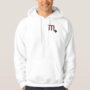 Geheimnisvolle Skorpiotiefe - Schwarz & Tief Rote Hoodie