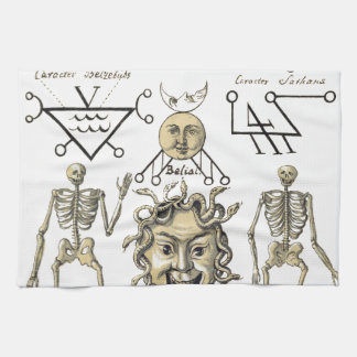 Geheimnisvolle Symbole Küchentuch