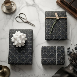 Geheimnisvoller Charcoal-Gotik-Rabe Geschenkpapier Set