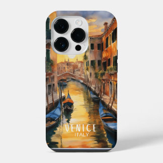 Geheimnisvoller schöner Sonnenuntergang in Venedig iPhone 14 Pro Hülle