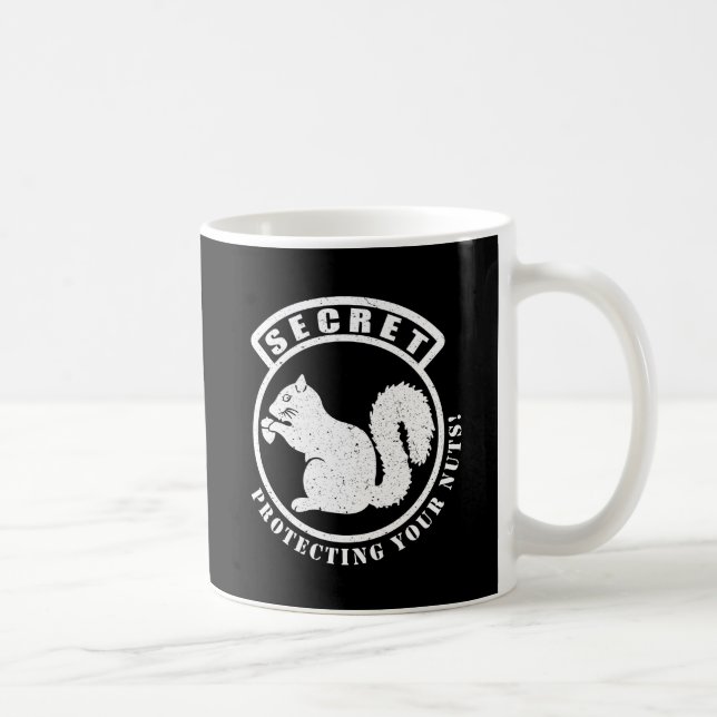 Geheimquirrel-Patch schützt Ihre Nüsse Kaffeetasse (Rechts)