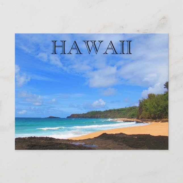 Geheimstrand Kauai Postkarte (Vorderseite)