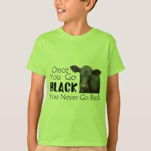 Gehen Angus schwarzes T-Shirt