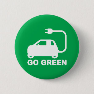 Gehen ~ Antriebs-elektrische Autos grüner Button