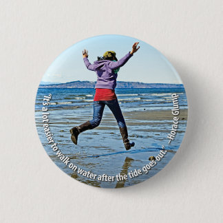 Gehen auf Wasser-Knopf Button