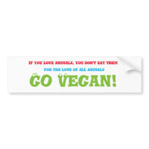 Gehen Autoaufkleber veganer